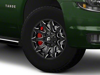 Fuel Wheels Battle Axe Gloss Black Milled 6-Lug Wheel; 18x9; 20mm Offset (15-20 Tahoe)