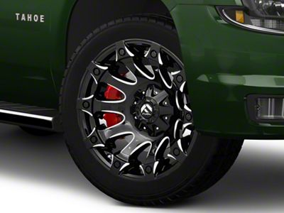 Fuel Wheels Battle Axe Gloss Black Milled 6-Lug Wheel; 22x12; -44mm Offset (15-20 Tahoe)