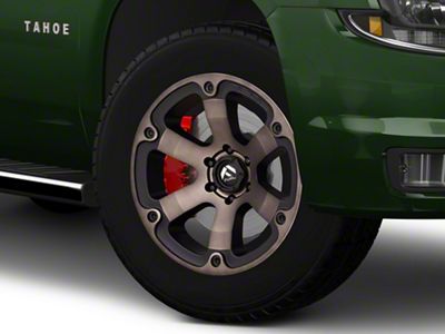 Fuel Wheels Beast Matte Black Machined with Dark Tint 6-Lug Wheel; 20x10; -18mm Offset (15-20 Tahoe)