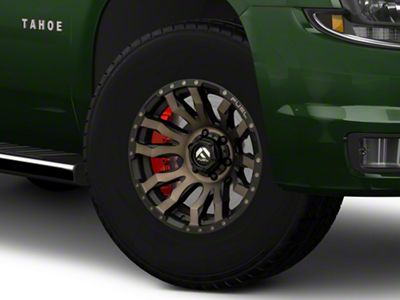 Fuel Wheels Blitz Matte Black with Dark Tint 6-Lug Wheel; 17x9; 1mm Offset (15-20 Tahoe)