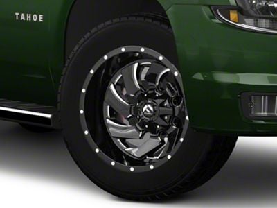 Fuel Wheels Cleaver Gloss Black Milled 6-Lug Wheel; 20x9; 1mm Offset (15-20 Tahoe)