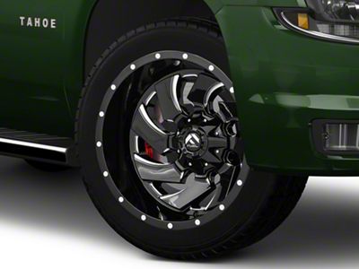 Fuel Wheels Cleaver Gloss Black Milled 6-Lug Wheel; 22x10; -18mm Offset (15-20 Tahoe)