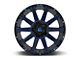 Fuel Wheels Contra Gloss Black with Blue Tint Clear 6-Lug Wheel; 20x9; 1mm Offset (15-20 Tahoe)