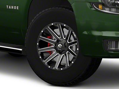 Fuel Wheels Contra Gloss Black Milled 6-Lug Wheel; 18x9; 1mm Offset (15-20 Tahoe)