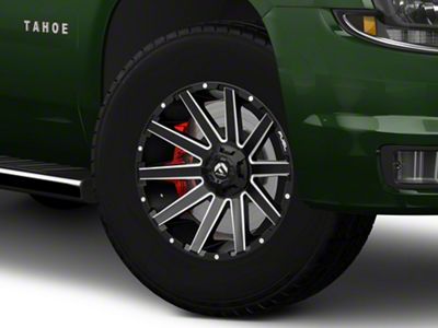 Fuel Wheels Contra Matte Black Milled 6-Lug Wheel; 18x9; 1mm Offset (15-20 Tahoe)
