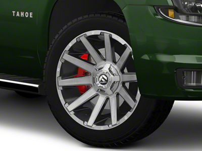Fuel Wheels Contra Platinum Brushed Gunmetal with Tinted Clear 6-Lug Wheel; 22x12; -43mm Offset (15-20 Tahoe)