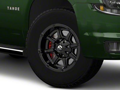 Fuel Wheels Coupler Gloss Black 6-Lug Wheel; 18x9; 19mm Offset (15-20 Tahoe)