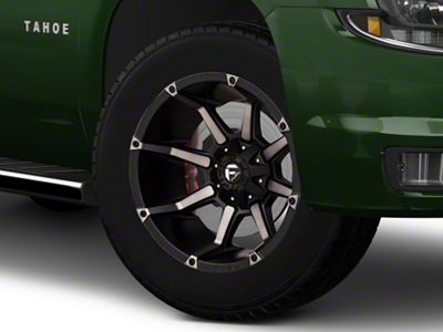 Fuel Wheels Coupler Matte Black Machined 6-Lug Wheel; 20x9; 1mm Offset (15-20 Tahoe)