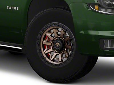 Fuel Wheels Covert Matte Bronze with Black Bead Ring 6-Lug Wheel; 18x9; 1mm Offset (15-20 Tahoe)