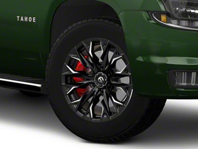 Fuel Wheels Flame Gloss Black Milled 6-Lug Wheel; 20x9; 1mm Offset (15-20 Tahoe)
