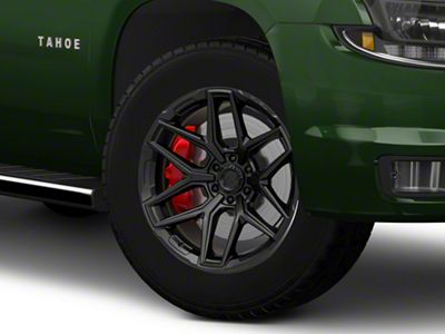 Fuel Wheels Flux Blackout 6-Lug Wheel; 20x10; -18mm Offset (15-20 Tahoe)