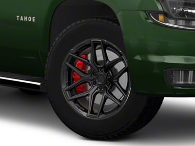 Fuel Wheels Flux Blackout 6-Lug Wheel; 20x9; 1mm Offset (15-20 Tahoe)