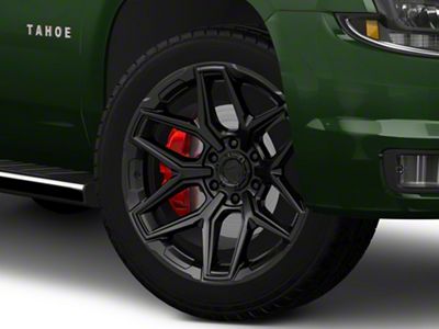 Fuel Wheels Flux Blackout 6-Lug Wheel; 22x9.5; 20mm Offset (15-20 Tahoe)