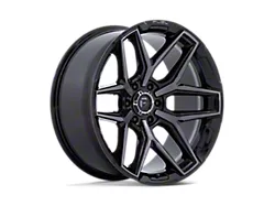 Fuel Wheels Flux Gloss Black Brushed with Gray Tint 6-Lug Wheel; 18x9; 20mm Offset (15-20 Tahoe)