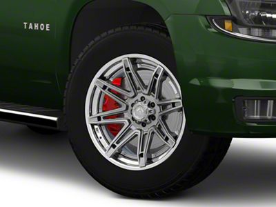 Fuel Wheels Fusion Forged Brawl Platinum with Chrome Lip 6-Lug Wheel; 20x10; -18mm Offset (15-20 Tahoe)