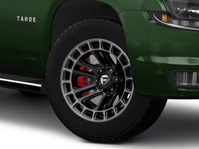 Fuel Wheels Heater Matte Black Double Dark Tint Machined 6-Lug Wheel; 20x10; -18mm Offset (15-20 Tahoe)