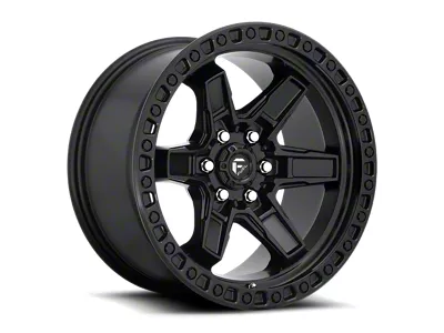 Fuel Wheels Kicker Matte Black 6-Lug Wheel; 17x9; -12mm Offset (15-20 Tahoe)