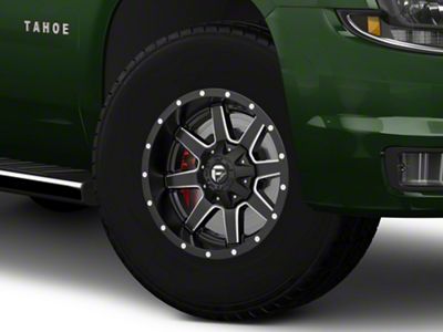 Fuel Wheels Maverick Matte Black Milled 6-Lug Wheel; 17x9; -12mm Offset (15-20 Tahoe)