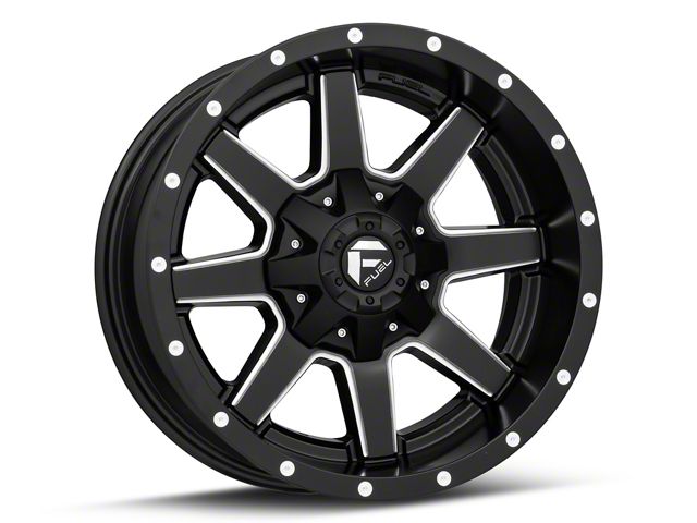 Fuel Wheels Maverick Matte Black Milled 6-Lug Wheel; 17x9; -12mm Offset (15-20 Tahoe)