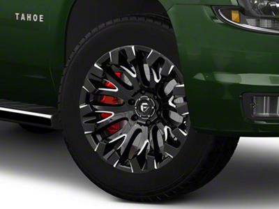 Fuel Wheels Quake Gloss Black Milled 6-Lug Wheel; 20x10; -18mm Offset (15-20 Tahoe)