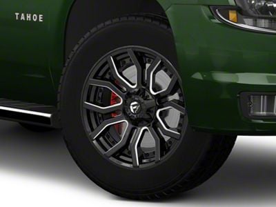 Fuel Wheels Rage Gloss Black Milled 6-Lug Wheel; 20x9; 1mm Offset (15-20 Tahoe)