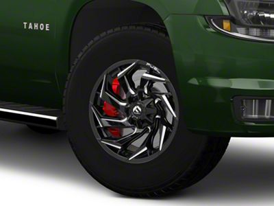 Fuel Wheels Reaction Gloss Black Milled 6-Lug Wheel; 18x9; -12mm Offset (15-20 Tahoe)