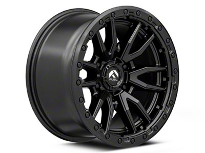 Fuel Wheels Rebel Matte Black 6-Lug Wheel; 17x9; 1mm Offset (15-20 Tahoe)