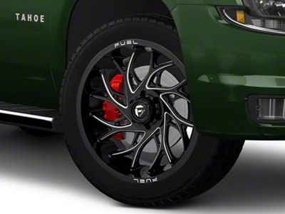 Fuel Wheels Runner Gloss Black Milled 6-Lug Wheel; 24x11; 0mm Offset (15-20 Tahoe)