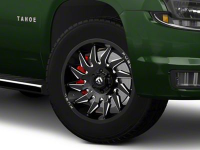 Fuel Wheels Saber Gloss Black Milled 6-Lug Wheel; 20x9; 1mm Offset (15-20 Tahoe)
