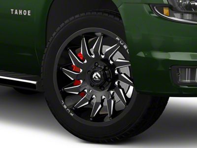 Fuel Wheels Saber Gloss Black Milled 6-Lug Wheel; 24x12; -44mm Offset (15-20 Tahoe)
