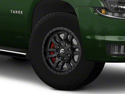 Fuel Wheels Sledge Gloss and Matte Black 6-Lug Wheel; 17x9; -12mm Offset (15-20 Tahoe)