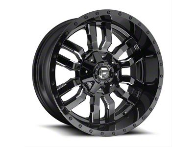 Fuel Wheels Sledge Gloss Black Milled 6-Lug Wheel; 20x9; 19mm Offset (15-20 Tahoe)