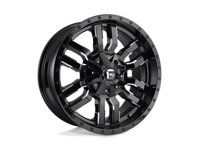 Fuel Wheels Sledge Gloss Black Milled 6-Lug Wheel; 22x9.5; 19mm Offset (15-20 Tahoe)