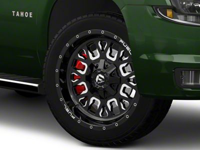 Fuel Wheels Stroke Gloss Black Milled 6-Lug Wheel; 22x10; 10mm Offset (15-20 Tahoe)