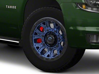 Fuel Wheels Traction Dark Blue with Black Ring 6-Lug Wheel; 20x10; -18mm Offset (15-20 Tahoe)