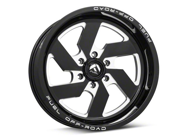 Fuel Wheels Triton Gloss Black Milled 6-Lug Wheel; 20x9; 1mm Offset (15-20 Tahoe)