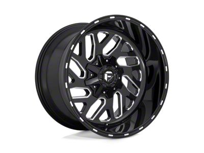Fuel Wheels Triton Gloss Black Milled 6-Lug Wheel; 22x14; -75mm Offset (15-20 Tahoe)