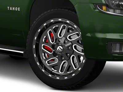 Fuel Wheels Triton Gloss Black Milled 6-Lug Wheel; 26x12; -44mm Offset (15-20 Tahoe)