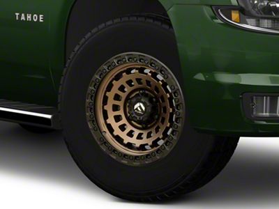 Fuel Wheels Zephyr Matte Bronze with Black Bead Ring 6-Lug Wheel; 18x9; -12mm Offset (15-20 Tahoe)