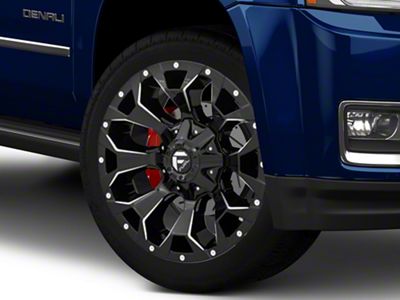 Fuel Wheels Assault Gloss Black Milled 6-Lug Wheel; 22x10; -18mm Offset (15-20 Yukon)