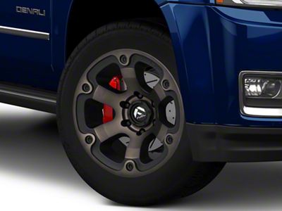Fuel Wheels Beast Matte Black Machined with Dark Tint 6-Lug Wheel; 20x9; 35mm Offset (15-20 Yukon)