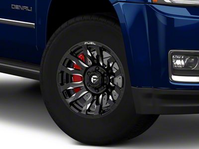 Fuel Wheels Blitz Gloss Black Milled 6-Lug Wheel; 17x9; -12mm Offset (15-20 Yukon)