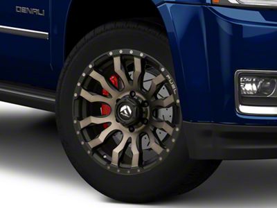 Fuel Wheels Blitz Matte Black Double Dark Tint 6-Lug Wheel; 20x9; 20mm Offset (15-20 Yukon)