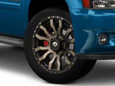Fuel Wheels Blitz Matte Black Double Dark Tint 6-Lug Wheel; 22x10; -18mm Offset (15-20 Yukon)
