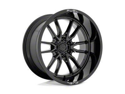 Fuel Wheels Clash Gloss Black 6-Lug Wheel; 22x12; -44mm Offset (15-20 Yukon)