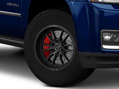 Fuel Wheels Clash Matte Black Double Dark Tint 6-Lug Wheel; 17x9; -12mm Offset (15-20 Yukon)