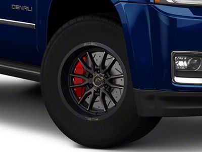 Fuel Wheels Clash Matte Black Double Dark Tint 6-Lug Wheel; 17x9; 1mm Offset (15-20 Yukon)