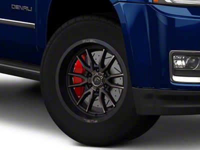 Fuel Wheels Clash Matte Black Double Dark Tint 6-Lug Wheel; 18x9; -12mm Offset (15-20 Yukon)