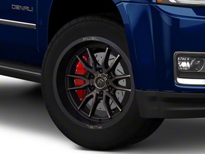 Fuel Wheels Clash Matte Black Double Dark Tint 6-Lug Wheel; 20x9; 1mm Offset (15-20 Yukon)