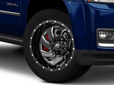 Fuel Wheels Cleaver Gloss Black Milled 6-Lug Wheel; 20x12; -44mm Offset (15-20 Yukon)